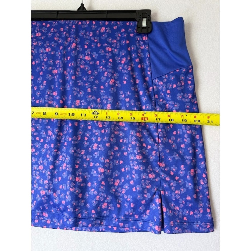 Grand Slam Performance Skort Skirt Women XL Blue Pink Print Athletic Golf Pocket - Picture 4 of 14